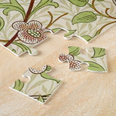 ウィリアムモリスダフォディルクラシックフラワー壁紙 ジグソーパズル (側面)