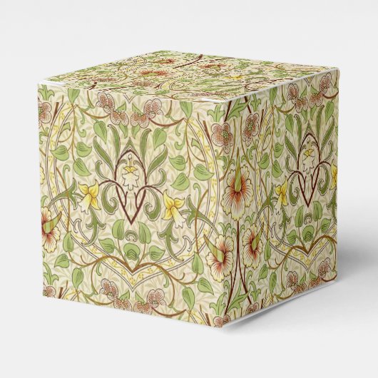 ウィリアムモリスダフォディルクラシックフラワー壁紙 フェイバーボックス (正面サイド)