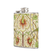 ウィリアムモリスダフォディルクラシックフラワー壁紙 フラスク (左)