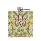 ウィリアムモリスダフォディルクラシックフラワー壁紙 フラスク (裏面)