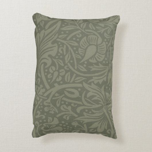 ウィリアムモリスダフォディルフローラ壁紙 アクセントクッション (裏面(縦))