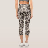 ウィリアムモリスダフォディルフローラ壁紙 カプリレギンス (裏面)