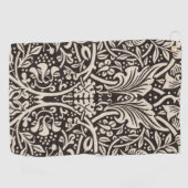 ウィリアムモリスダフォディルフローラ壁紙 ゴルフタオル (横)