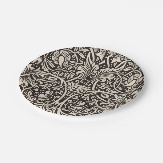 ウィリアムモリスダフォディルフローラ壁紙 ペーパープレート (アングル)