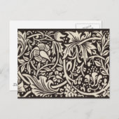 ウィリアムモリスダフォディルフローラ壁紙 ポストカード (正面/裏面)