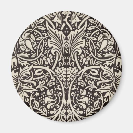 ウィリアムモリスダフォディルフローラ壁紙 マグネット (正面)