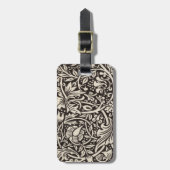 ウィリアムモリスダフォディルフローラ壁紙 ラゲッジタグ (正面縦)