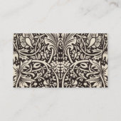 ウィリアムモリスダフォディルフローラ壁紙 名刺 (裏面)