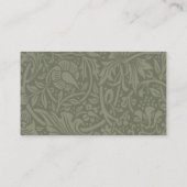 ウィリアムモリスダフォディルフローラ壁紙 名刺 (裏面)