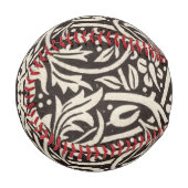 ウィリアムモリスダフォディルフローラ壁紙 野球ボール (正面左)