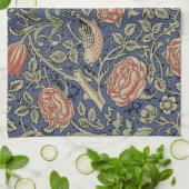 ウィリアムモリスチューダーバラ壁紙 キッチンタオル (折り畳み)