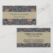 ウィリアムモリスチューダーバラ壁紙 名刺 (正面/裏面)