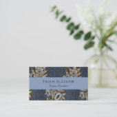 ウィリアムモリスチューリップウィローブルーパターン 名刺 (スタンド正面)