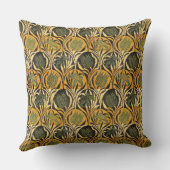 ウィリアムモリスチューリップ&リリーカーペットラグクラシック クッション (裏面)