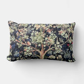 ウィリアムモリスツリーオブライフランバー装飾用クッション ランバークッション (正面)