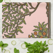 ウィリアムモリスツリーフリーズフローラ壁紙 キッチンタオル (折り畳み)