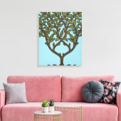 ウィリアムモリスツリーフリーズフローラ壁紙 キャンバスプリント (インサイチュ (リビング))