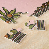 ウィリアムモリスツリーフリーズフローラ壁紙 ジグソーパズル (側面)