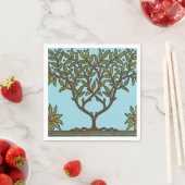 ウィリアムモリスツリーフリーズフローラ壁紙 スタンダードカクテルナプキン (インサイチュ)