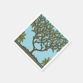 ウィリアムモリスツリーフリーズフローラ壁紙 スタンダードカクテルナプキン (角)