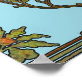 ウィリアムモリスツリーフリーズフローラ壁紙 ポスター (角)