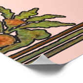 ウィリアムモリスツリーフリーズフローラ壁紙 ポスター (角)