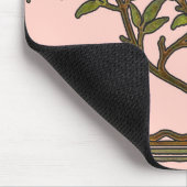 ウィリアムモリスツリーフリーズフローラ壁紙 マウスパッド (コーナー)