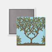 ウィリアムモリスツリーフリーズフローラ壁紙 マグネット (正面/裏面)