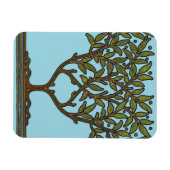 ウィリアムモリスツリーフリーズフローラ壁紙 マグネット (横)