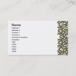 ウィリアムモリスツリーフリーズフローラ壁紙 名刺