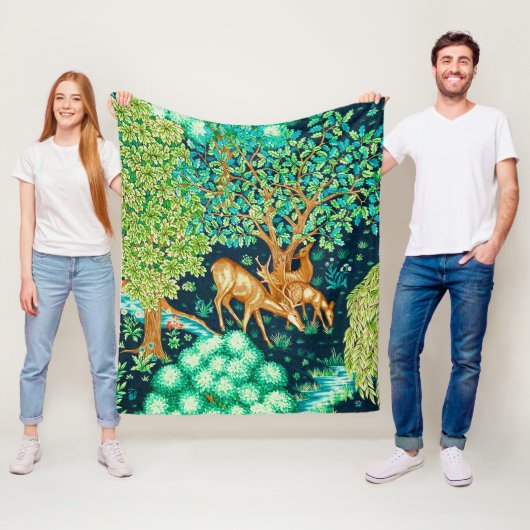 ウィリアムモリスディアバイブルックタペストリープリント フリースブランケット (インサイチュ)