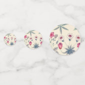 ウィリアムモリスデイジーフローラルパターンレッドオレンジ コンフェッティ (正面)