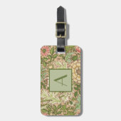 ウィリアムモリスデザインノーウィッチパターン ラゲッジタグ (正面縦)