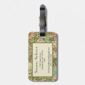 ウィリアムモリスデザインノーウィッチパターン ラゲッジタグ (裏面縦)