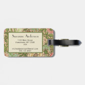 ウィリアムモリスデザインノーウィッチパターン ラゲッジタグ (裏面横)