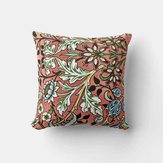 ウィリアムモリスデザインヒアシンス クッション (正面)