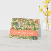 ウィリアムモリストレリスクラシック壁紙デザイン カード (黄色い花)