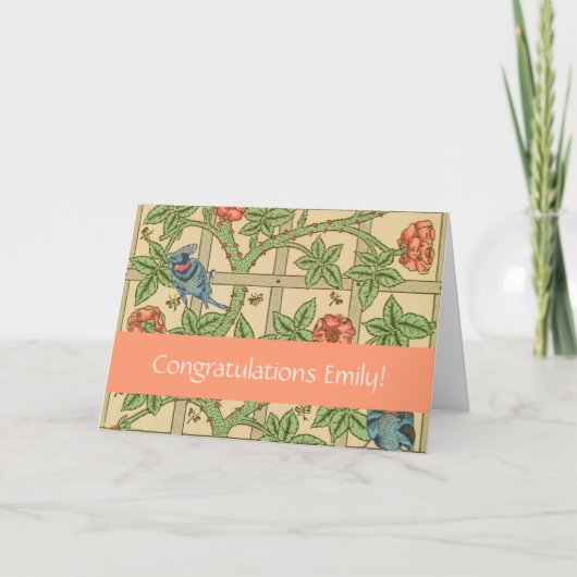 ウィリアムモリストレリスクラシック壁紙デザイン カード (正面)