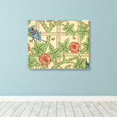 ウィリアムモリストレリスクラシック壁紙デザイン キャンバスプリント (インサイチュ (ウッドフロア))