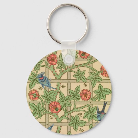 ウィリアムモリストレリスクラシック壁紙デザイン キーホルダー (正面)