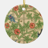 ウィリアムモリストレリスクラシック壁紙デザイン セラミックオーナメント (正面)