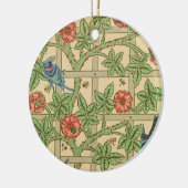 ウィリアムモリストレリスクラシック壁紙デザイン セラミックオーナメント (左)