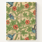 ウィリアムモリストレリスクラシック壁紙デザイン ノートブック (裏面)