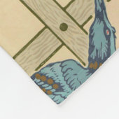 ウィリアムモリストレリスクラシック壁紙デザイン フリースブランケット (角)