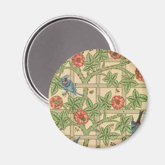 ウィリアムモリストレリスクラシック壁紙デザイン マグネット (正面/裏面)