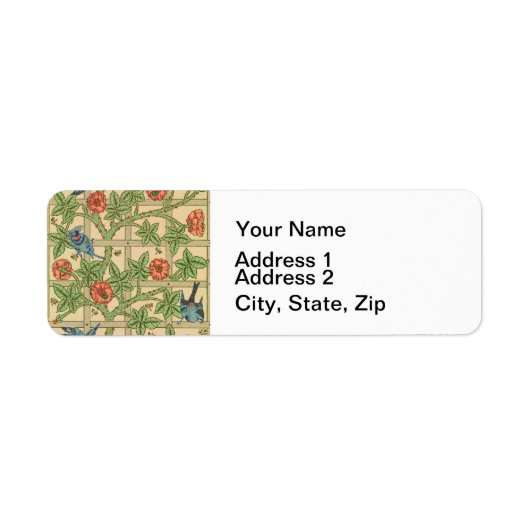 ウィリアムモリストレリスクラシック壁紙デザイン ラベル (正面)