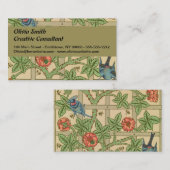 ウィリアムモリストレリスクラシック壁紙デザイン 名刺 (正面/裏面)