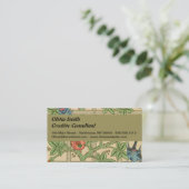 ウィリアムモリストレリスクラシック壁紙デザイン 名刺 (スタンド正面)