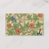 ウィリアムモリストレリスクラシック壁紙デザイン 名刺 (裏面)