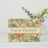 ウィリアムモリストレリスクラシック壁紙デザイン 招待状 (スタンド正面)